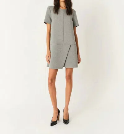 The Garment Nice Mini Dress In Grey Melange In Blue