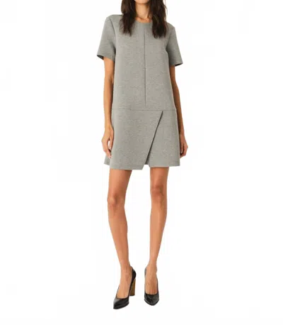 The Garment Nice Short-sleeve Mini Dress In Grey Melange In Multi