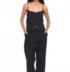 The Garment Noah Open-button Front Tank In Black In Black