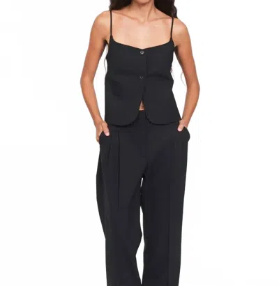 The Garment Noah Open-button Front Tank In Black