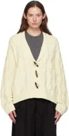 THE GARMENT OFF-WHITE COMO CABLE CARDIGAN