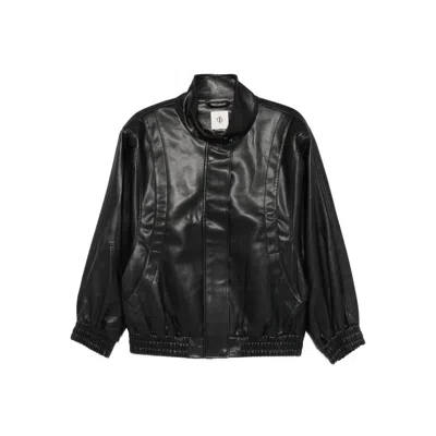 The Garment Elastic-cuffed Zip-fastening Jacket In Black
