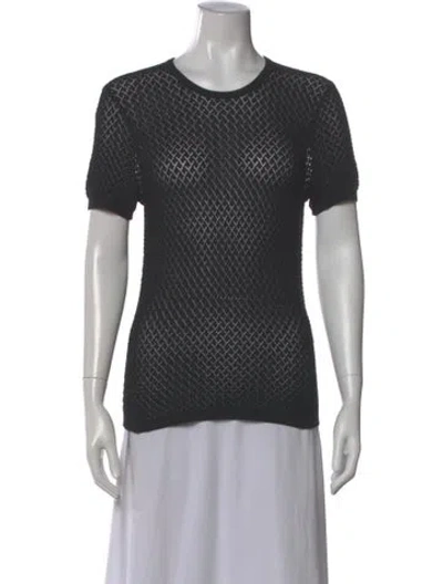 Pre-owned The Garment Patterned Crew Neck Top W/ Tags In Black