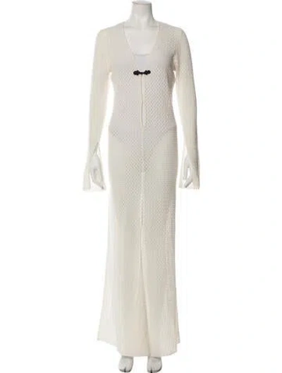Pre-owned The Garment Patterned Long Dress W/ Tags In Neutrals