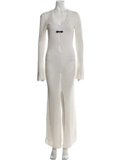 Pre-owned The Garment Patterned Long Dress W/ Tags In Neutrals