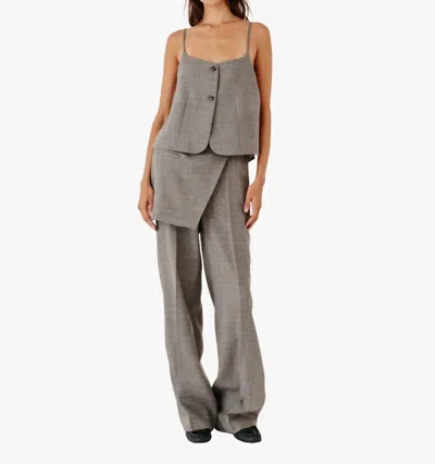 The Garment Pine Skirt Pants In Grey Melange In Gray