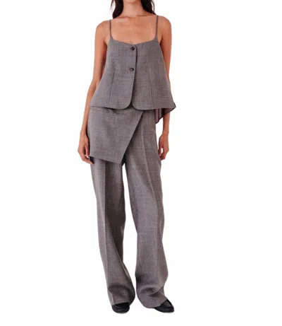 The Garment Pine Skirt Pants In Grey Melange In Gray