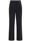 The Garment Tailored Trousers In Black Wool Blend In Black