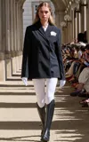 The Garment Pisano Asymmetric Tuxedo Blazer In Black