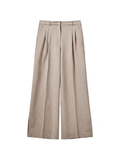 The Garment Pisano Pleated Wide-leg Trousers In Gray