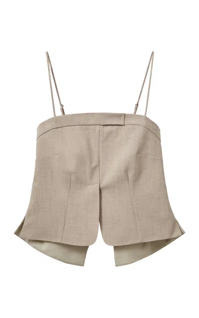 The Garment Pisano Suiting Top In Brown