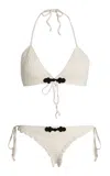 The Garment Plage Pointelle-knit Organic Cotton Bikini