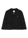 The Garment Pluto Button-up Cropped Jacket In Black