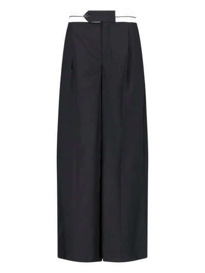 The Garment Pluto Wide Pleated Pants In Black  