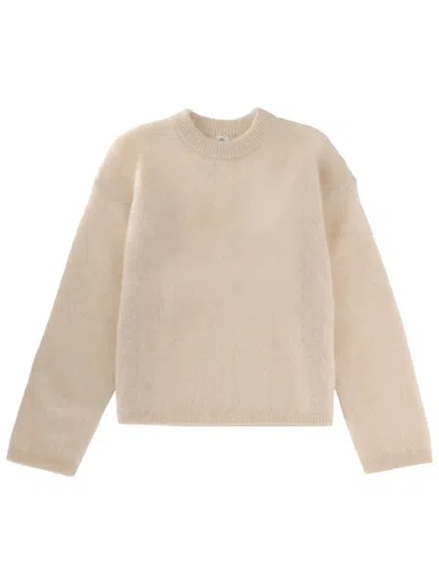 The Garment Roma Boyfriend Crew Neck Wool Sweater In Neutral