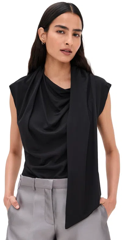 The Garment Scarf Tee Black