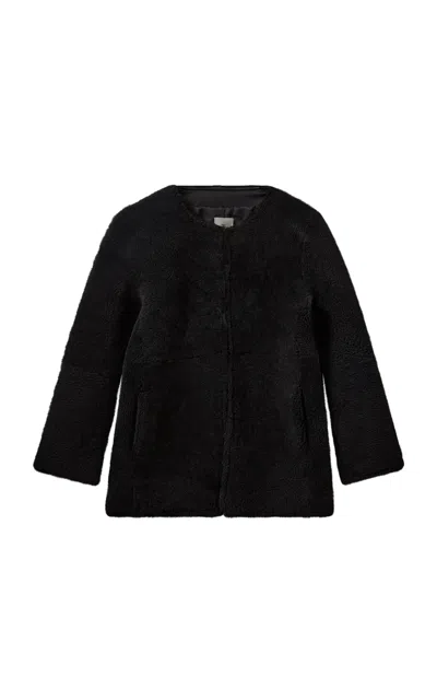 The Garment Shearling Jacket In Black
