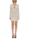 The Garment Tanzania Knit Cotton Mini Dress In Neutral