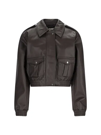 The Garment Short Jacket In Brown