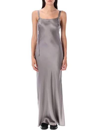 The Garment Silk Satin Catania Dress In Gray