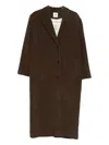 The Garment Single-breasted Coat In Brown