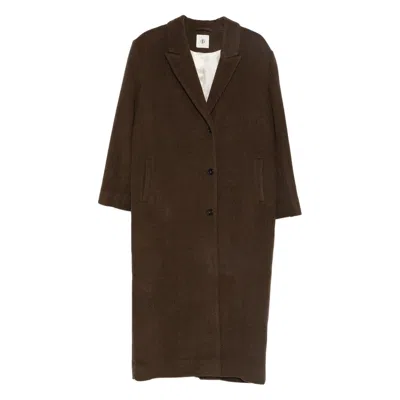 The Garment Single-breasted Coat In Brown