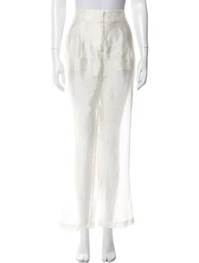 Pre-owned The Garment Straight Leg Pants In White