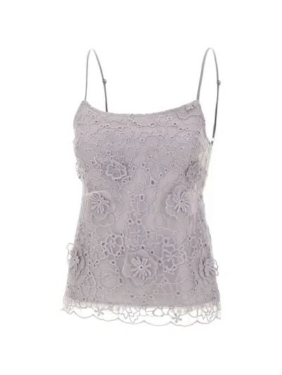 The Garment Sydney Floral Embroidered Top In White