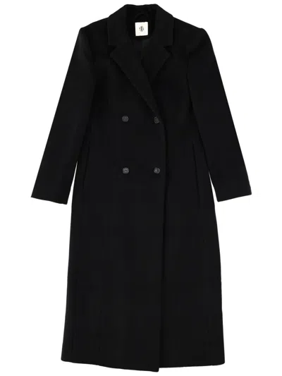 The Garment Tailored Double-breasted Coat In Black