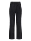 The Garment Tailored Trousers In Black Wool Blend In Black