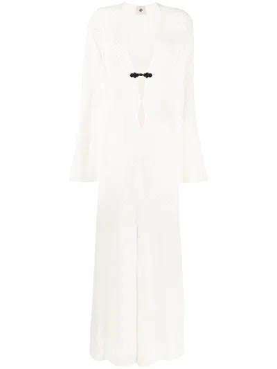 The Garment Tanzania Pointelle Maxi Dress In White