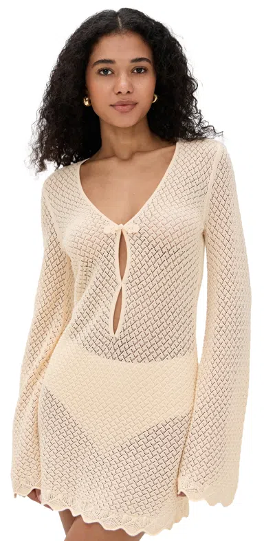 The Garment Tanzania Short Dress Bone W. Bone In White