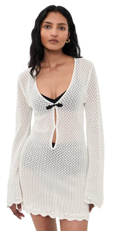 The Garment Tanzania Short Dress Ecru In White