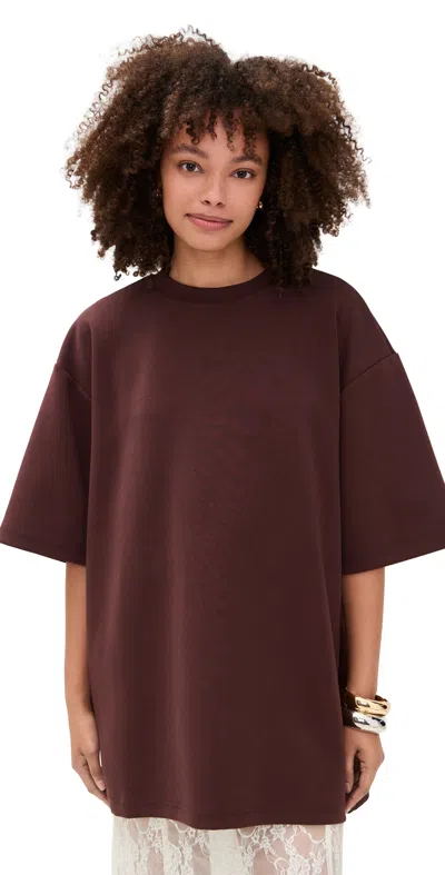 The Garment Tg Bow Tee Espresso In Brown