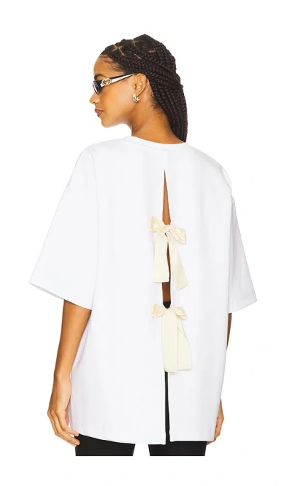 The Garment Tg Bow Tee In White