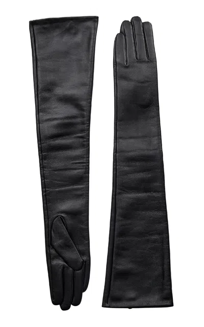 The Garment Tg Leather Gloves In Black