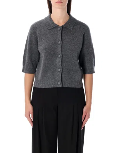 THE GARMENT THE GARMENT THE GARMENT COMO GREY MELANGE WOOL CASHMERE CARDIGAN