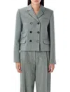 The Garment Mille Double-breasted Wool-blend Blazer