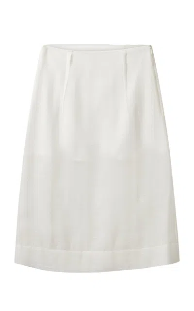 The Garment Thetis Sheer Midi Skirt In White