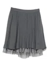 The Garment Andrea Midi Skirt Charcoal In Gray