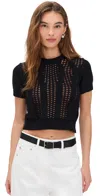 The Garment Tomorrow Knit Tee Black In Black