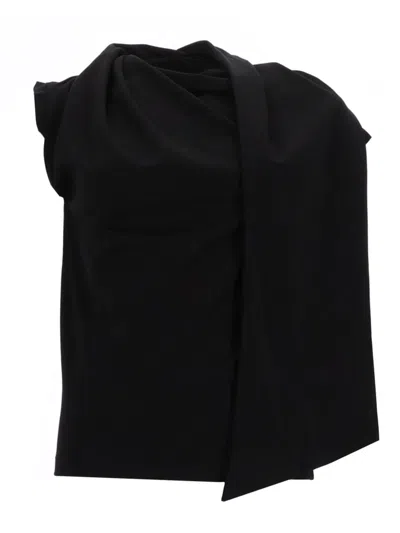 The Garment Top "scarf" In Black