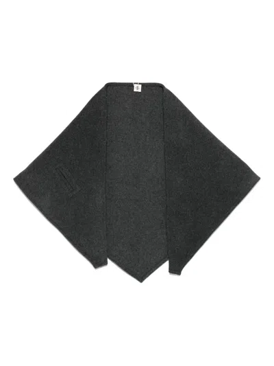 The Garment Triangle-shape Scarf In Black