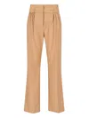 The Garment Pisa Wool Blend Straight Pants In Beige