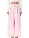 The Garment Avelino Wide Leg Front Pleats Trousers In Multi