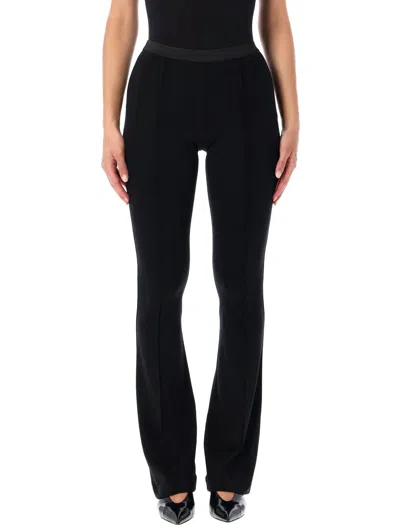 The Garment Ultra Long Trousers Size 6 With Flared Hem In Black