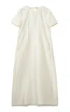 The Garment Umami Sheer Hem Silk Tee Dress In White
