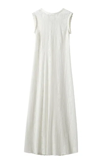 The Garment Venice Cotton-blend Lace Maxi Dress In Off-white