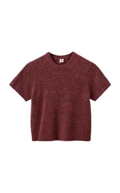 The Garment Verbier Soft Knit Top In Burgundy
