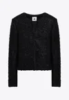 The Garment Recycled Wool Blend Black Vienna Jacket In Black
